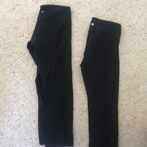 2 pairs of lulu lemon leggings